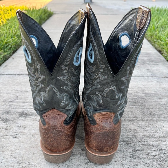Ariat Heritage Roughstock Men’s Brown Leather Wide Square Toe Boots 13D 10014024 - Picture 2 of 16